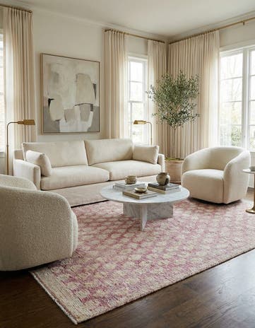 6' 4 x 8' 7 Hand Knotted Darya Wool Rug