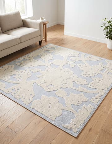 5' 3 x 5' 3 Easy-Clean Aruba Indoor / Outdoor Square Rug