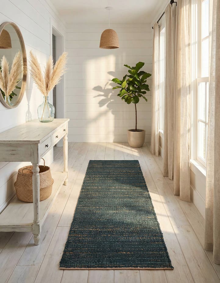 2' x 6' 1 Hand Woven Palm Beach Jute Runner ...