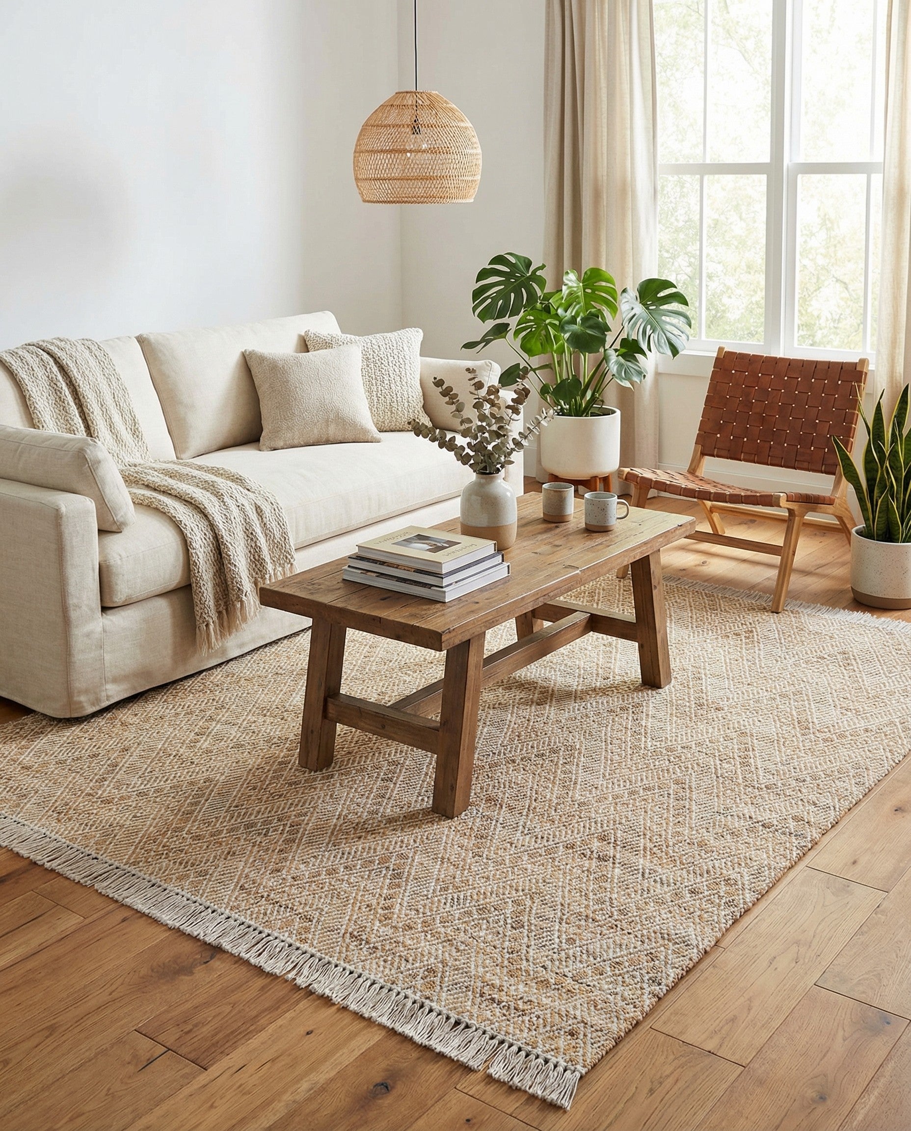  7' 10 x 7' 10  Hand Braided Jute Square Rug