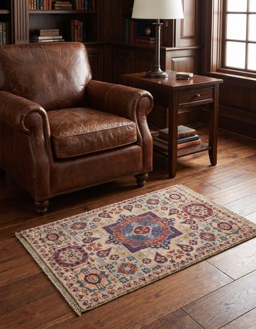 2' x 2' 11 Hand Knotted Mamluk Ziegler Rug
