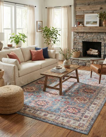 9' 5 x 13' 1 Washable Timeless Rug