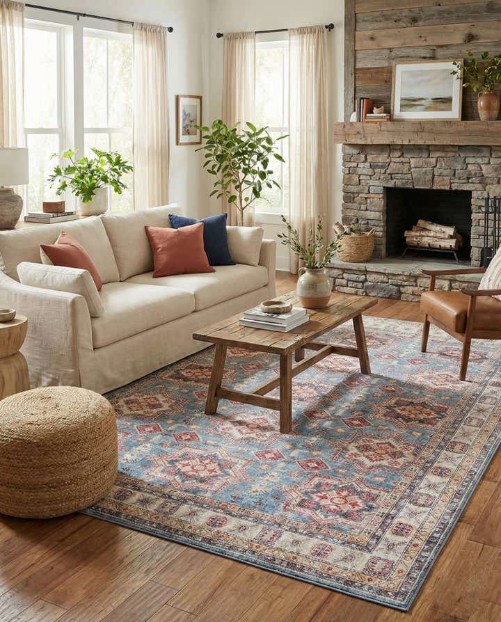 9' 5 x 13' 1 Washable Timeless Rug