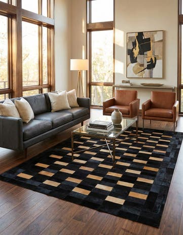 5' 1 x 7' 11 Cowhide - Patchwork Rug