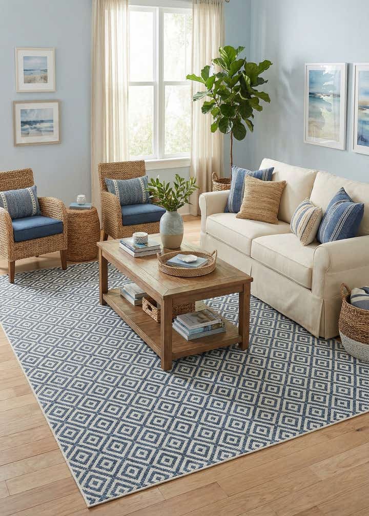 7' x 10' Easy-Clean Jill Zarin Costa Rica Indoor / Outdoor Rug