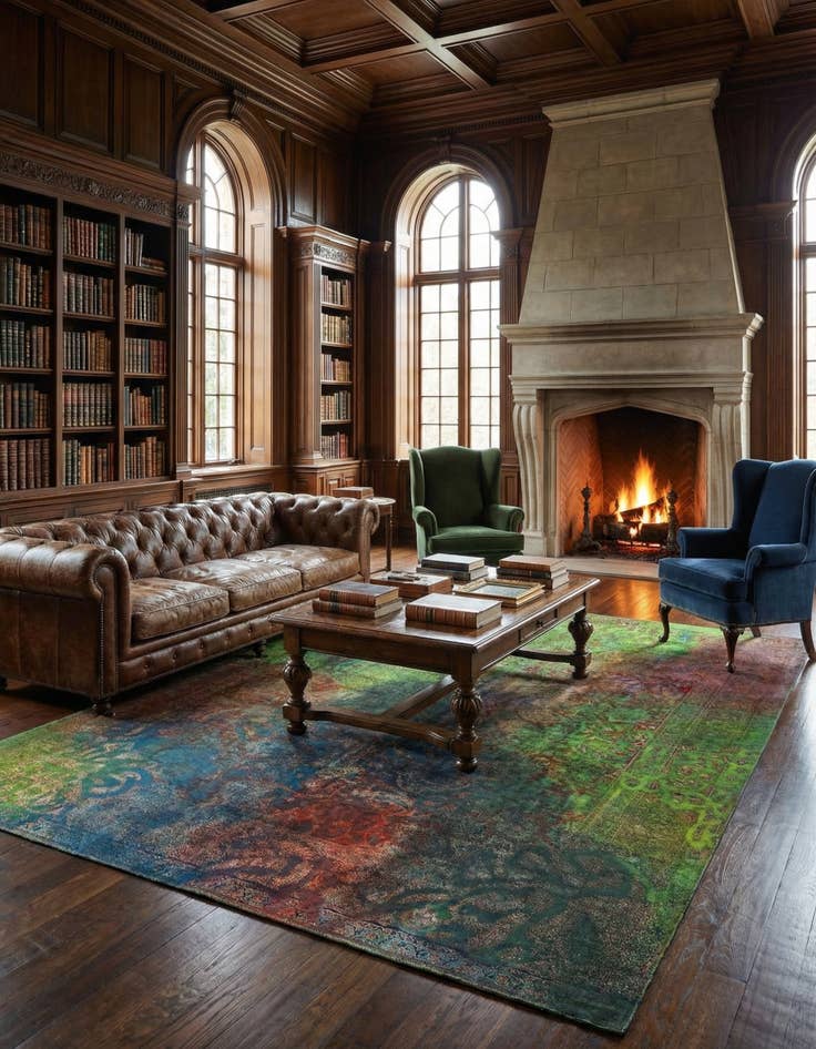 Detail image of 9' 11 x 13' 2 Vintage Royal Wool Rug