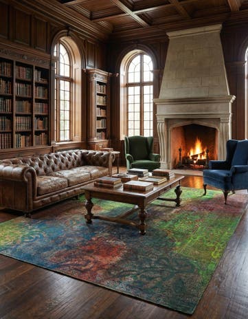 9' 11 x 13' 2 Vintage Royal Wool Rug