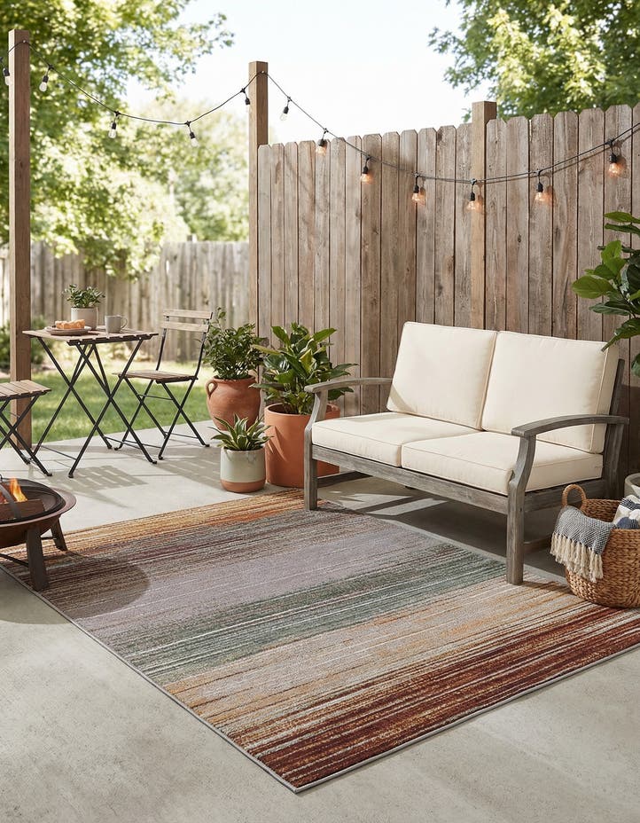 4' x 6' Easy-Clean Modern Indoor / Outdoor...
