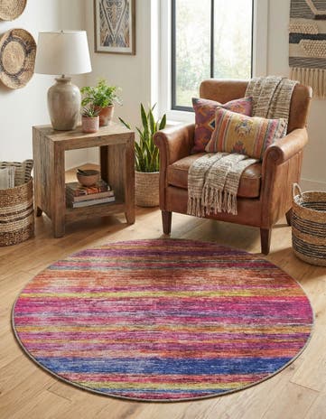 3' 6 x 3' 6 Asha Round Rug
