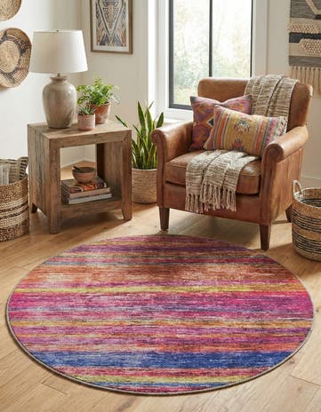 3' 6 x 3' 6 Asha Round Rug
