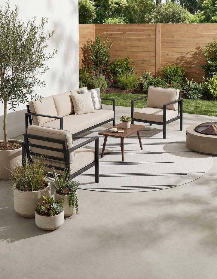 10' x 10' Easy-Clean Modern Indoor / Outdoor...