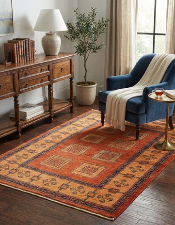 3' 7 x 5' 2 Kashkuli Wool Rug
