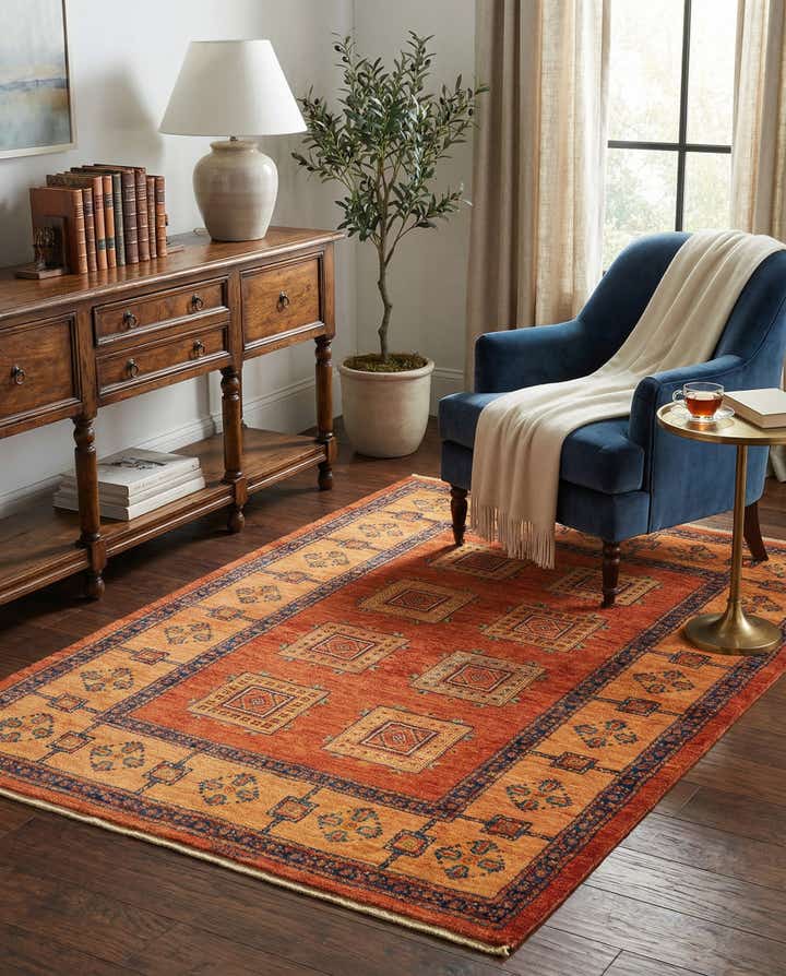 3' 7 x 5' 2 Kashkuli Wool Rug