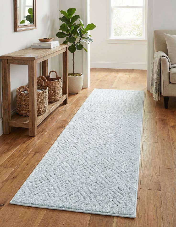 Detail image of 2' x 6'  Washable Sabrina Soto Indoor / Outdoor Runner Rug