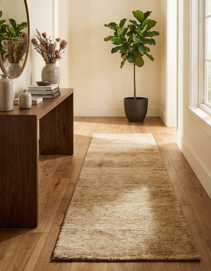 Detail image of 2' 6 x 8' 4  Hand Knotted Gabbeh Wool Runner Rug