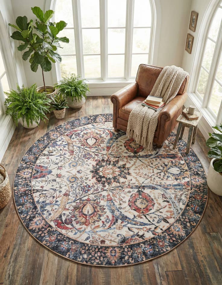 Detail image of 7' 10 x 7' 10 Timeless Round Rug