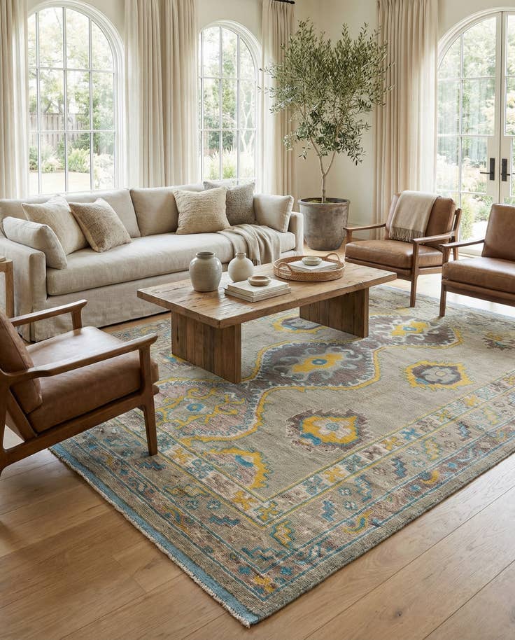 Detail image of 8' 7 x 12' 3 Hand Knotted Moroccan Wool Rug