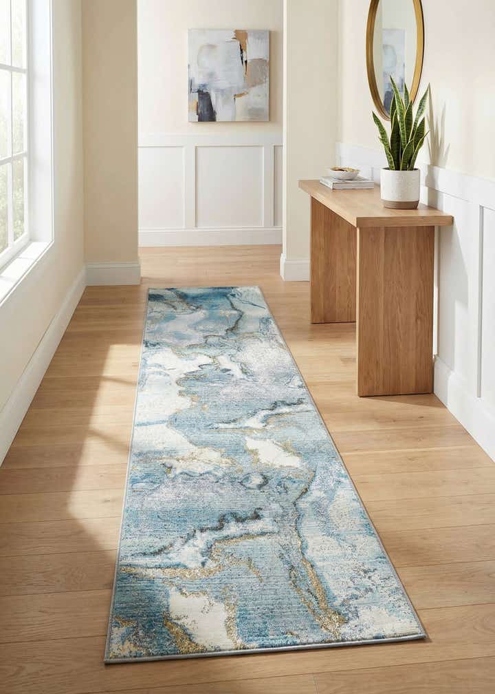 2' x 8' Easy-Clean Modern Indoor / Outdoor Runner Rug
