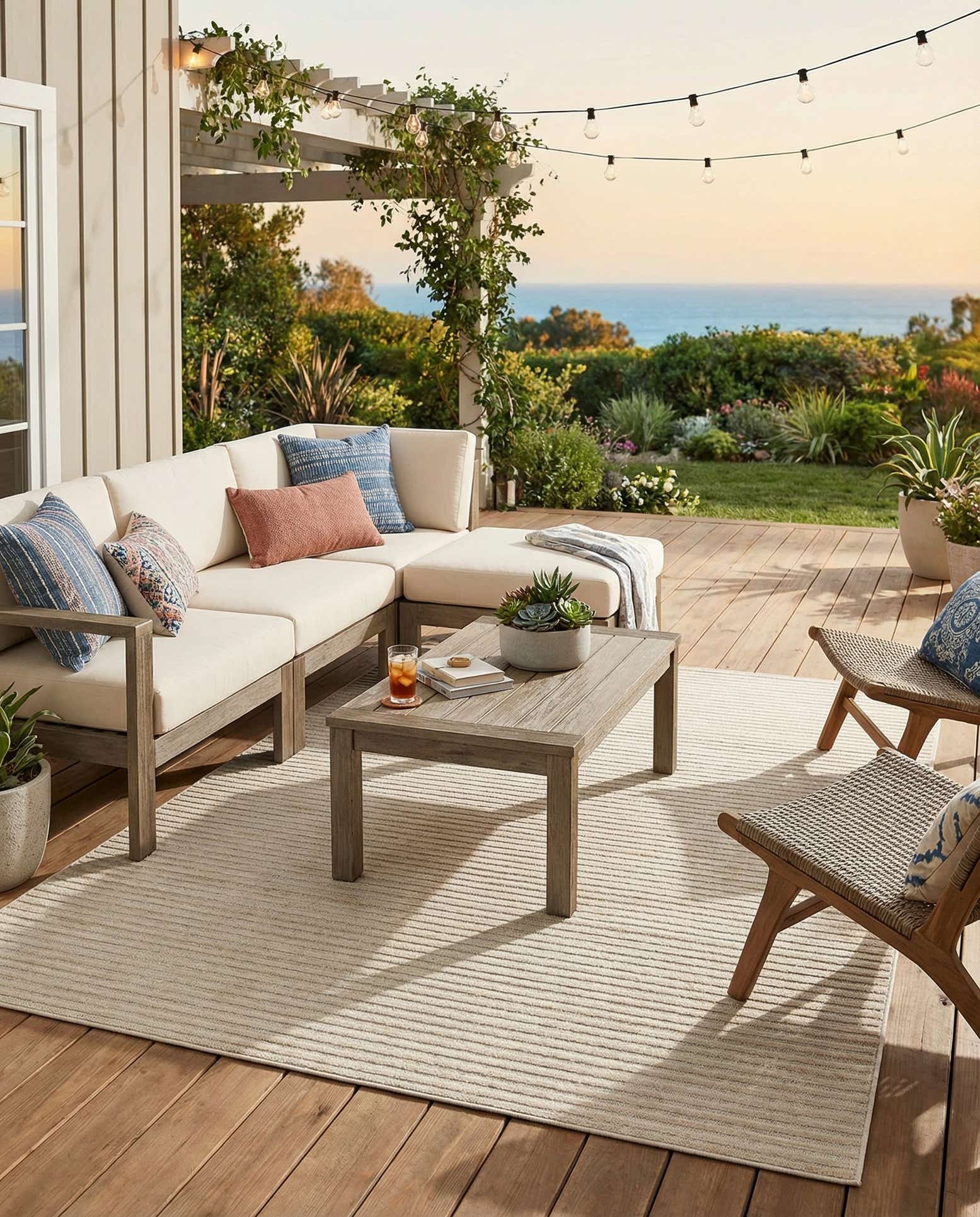 7' 10 x 10' Easy-Clean Sabrina Soto Indoor / Outdoor Rug