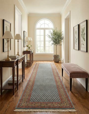 2' 8 x 10' Hand Knotted Mir Wool Runner Rug