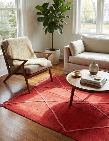 4' 2 x 6' Hand Woven Kilim Modern Wool Rug
