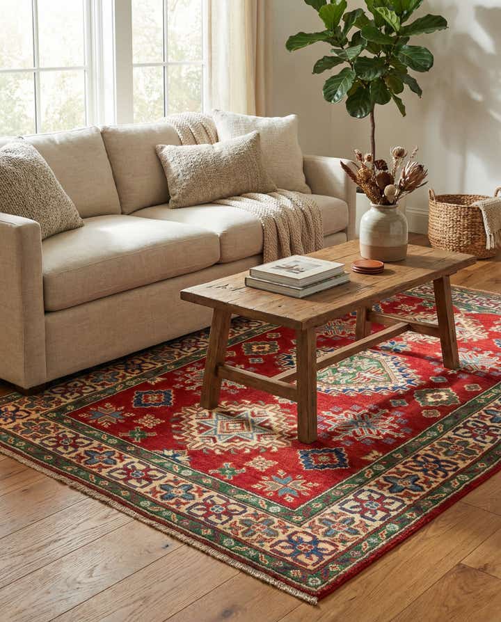 3' 10 x 6' Hand Knotted Kazak Rug