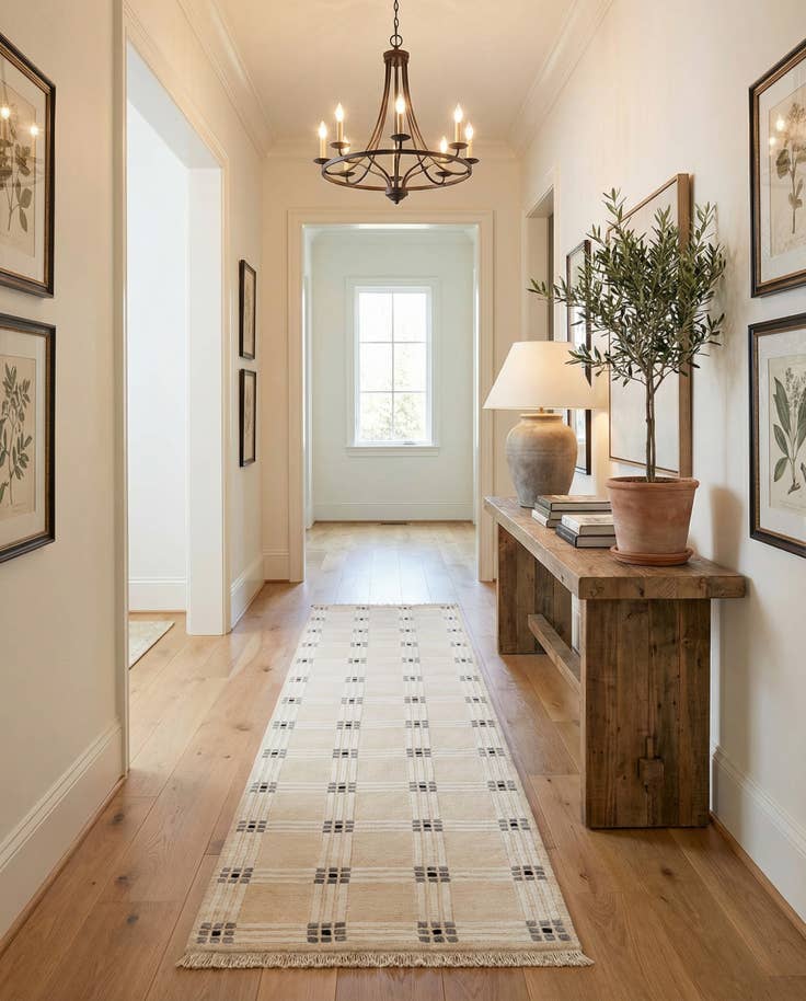 Detail image of 2' 7 x 12' 10 Hand Knotted Darya Wool Runner Rug