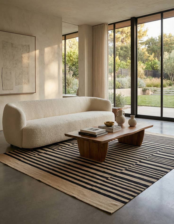 Detail image of 8' 2 x 9' 8  Hand Woven Kilim Modern Wool Rug