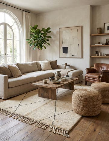 6' 9 x 9' 4 Berber Rug