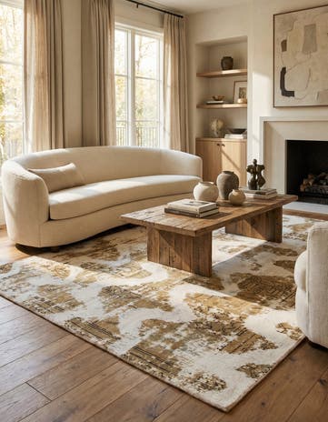 5' 10 x 8' Hand Knotted Ultra Vintage Persian Wool Rug