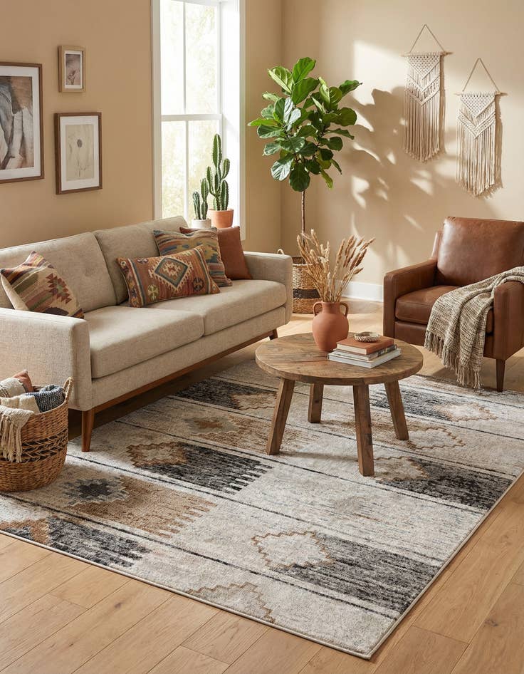 Detail image of 7' 10 x 10' Eco Southwestern Rug