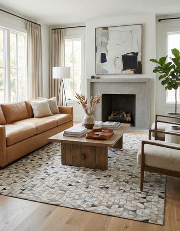 5' x 8' Cowhide - Patchwork Rug
