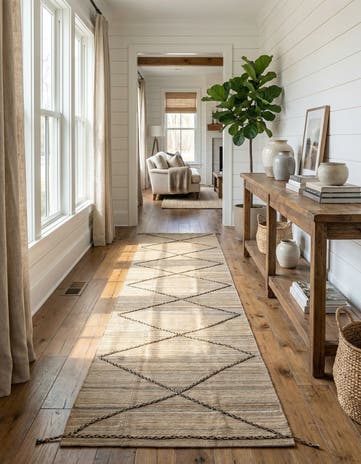 2' 10 x 15' 3 Hand Woven Kilim Modern Wool Runner Rug