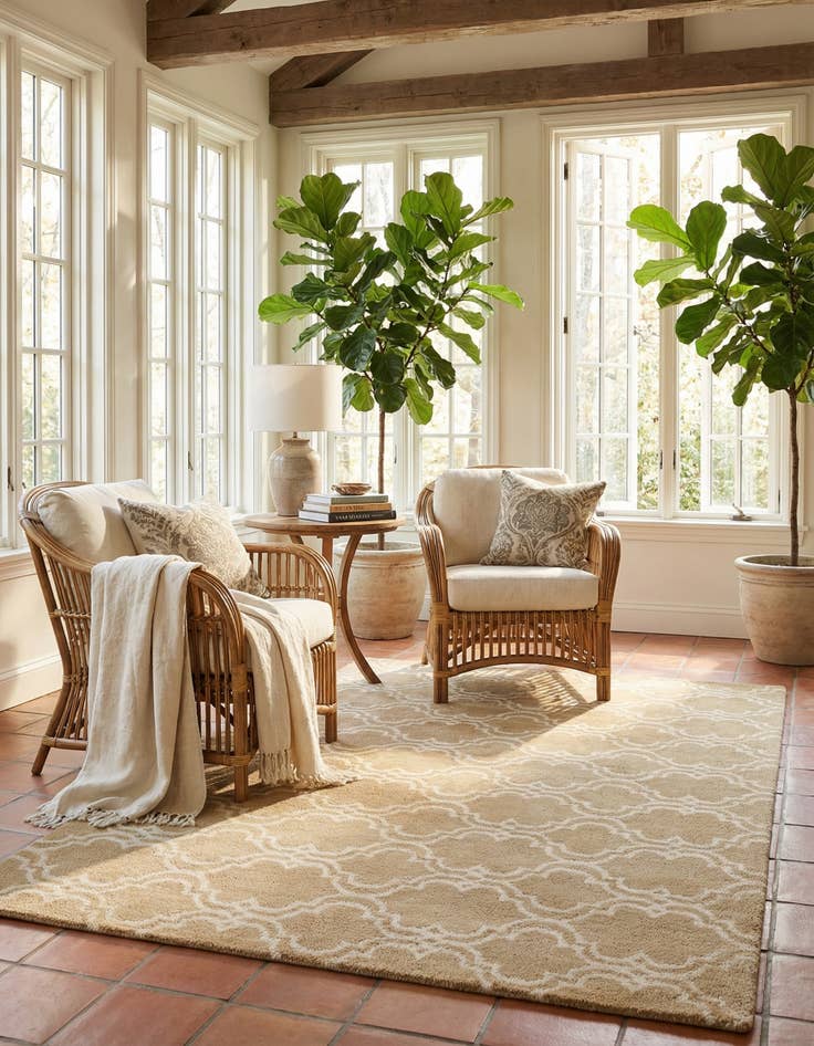 Detail image of 5' x 8' Luna Wool Rug