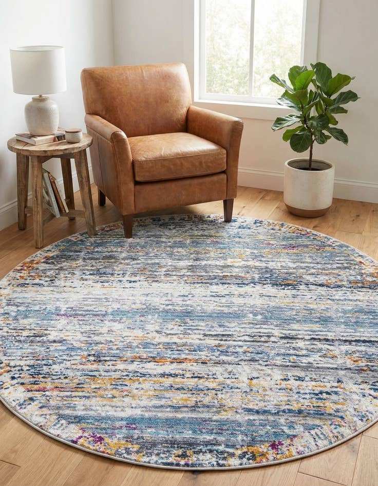 Detail image of 3' 7 x 3' 7 Malibu Round Rug