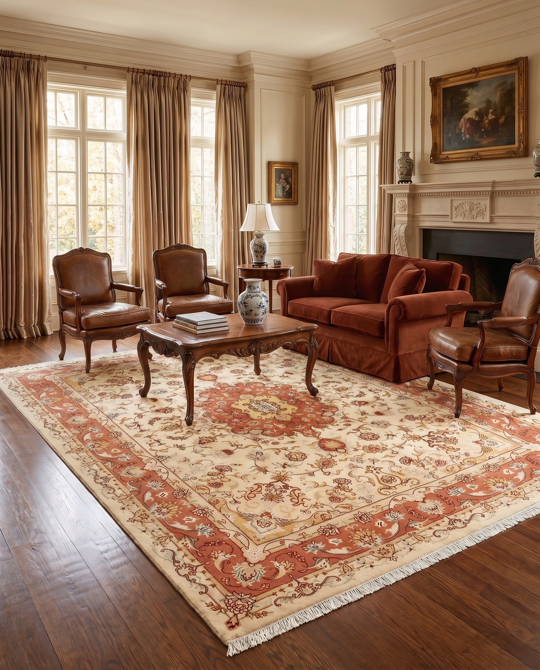 5' 7 x 7' 9 Tabriz Rug