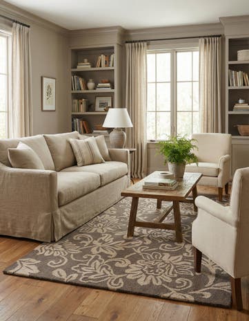 5' 1 x 8' Agra Wool Rug