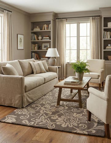 5' 1 x 8' Agra Wool Rug