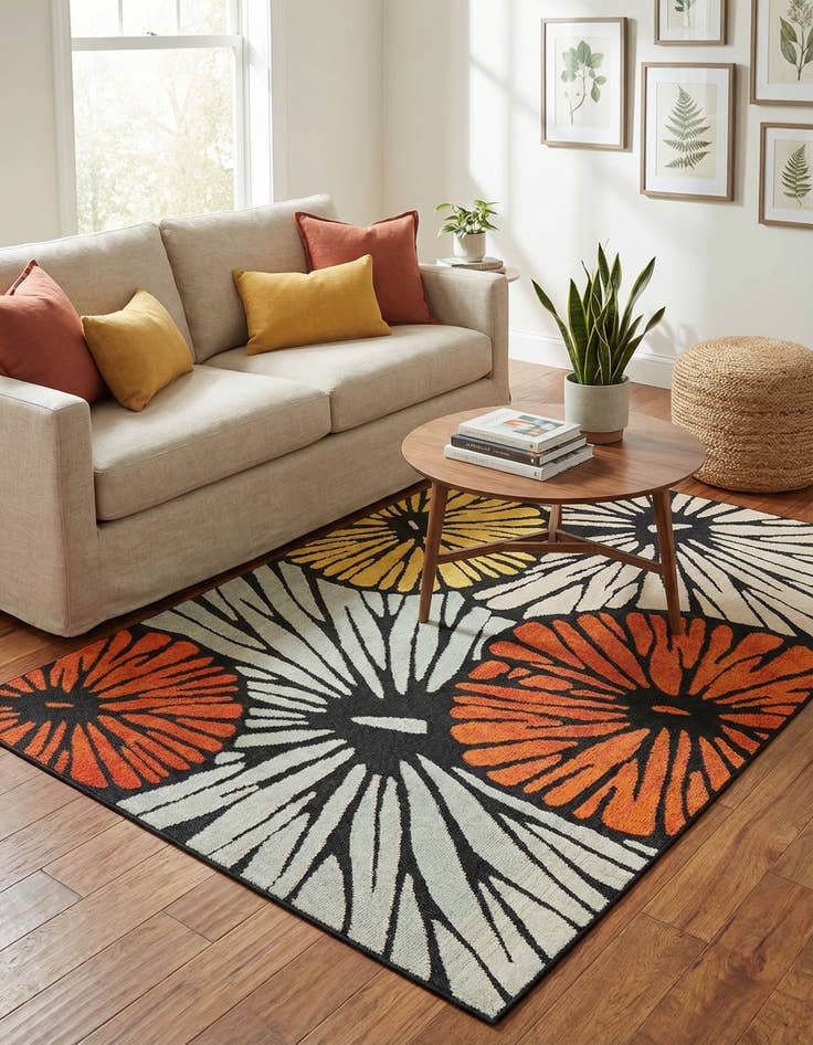 Detail image of  6' x 9'  Washable Casablanca Indoor / Outdoor Rug