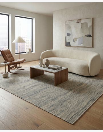 6' 4 x 9' 6 Hand Woven Kilim Modern Wool Rug