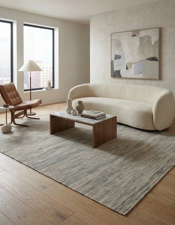 6' 4 x 9' 6 Hand Woven Kilim Modern Wool Rug