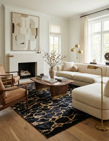 8' 3 x 9' 3 Hand Knotted Darya Wool Rug