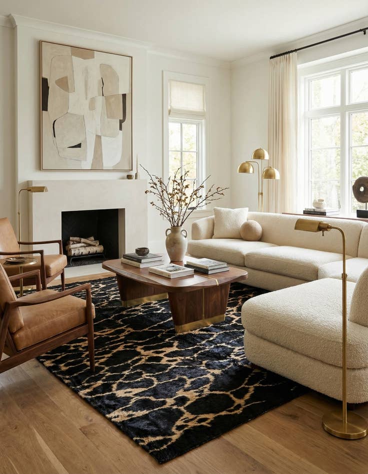 Detail image of 8' 3 x 9' 3  Hand Knotted Darya Wool Rug