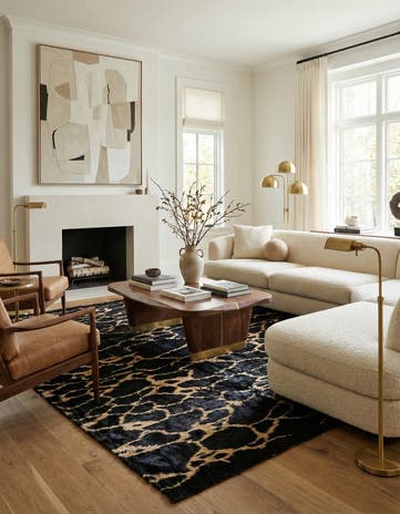 8' 3 x 9' 3 Hand Knotted Darya Wool Rug