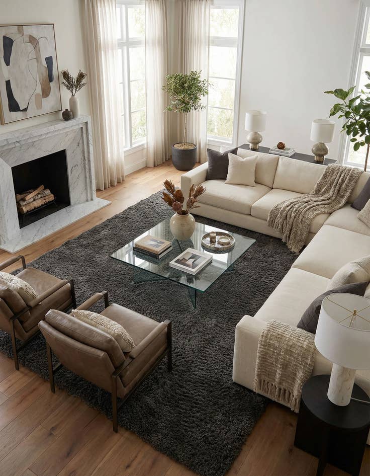 Detail image of 10' x 14' Marilyn Monroe™ Shag Rug