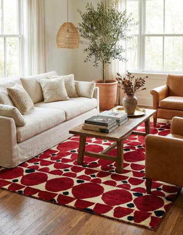5' 5 x 7' 10 Hand Knotted Moroccan Wool Rug