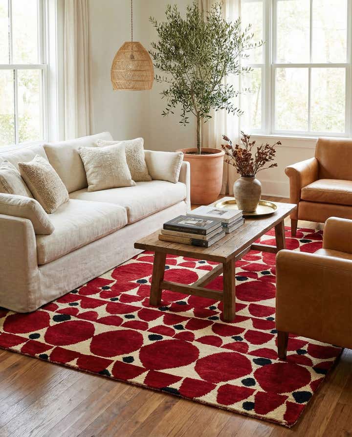 5' 5 x 7' 10 Hand Knotted Moroccan Wool Rug