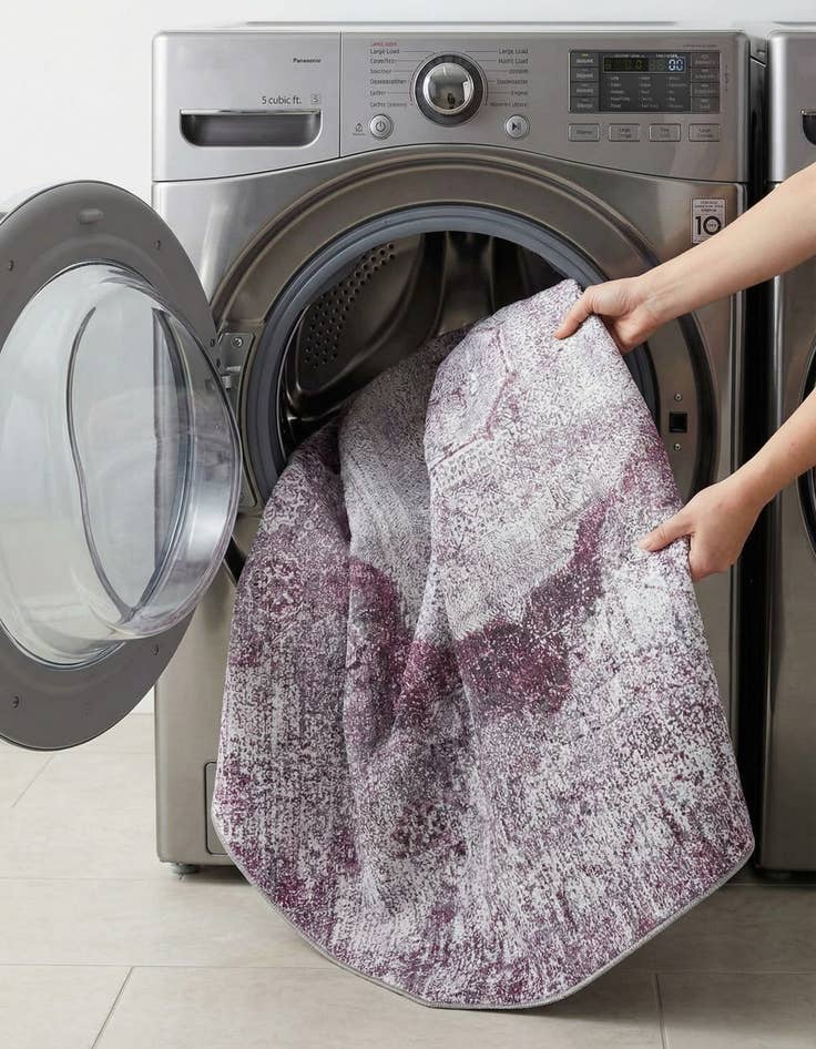 Detail image of 7' 10 x 7' 10  Washable Yara Octagon Rug