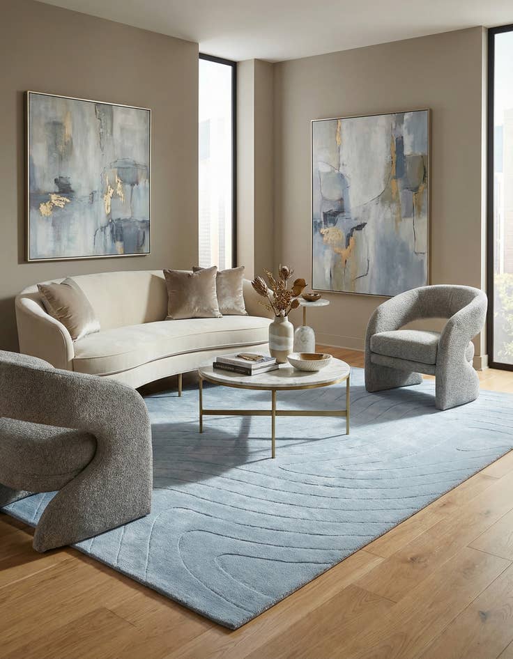 Detail image of 5' 4 x 7' 10  Hand Knotted Darya Wool Rug