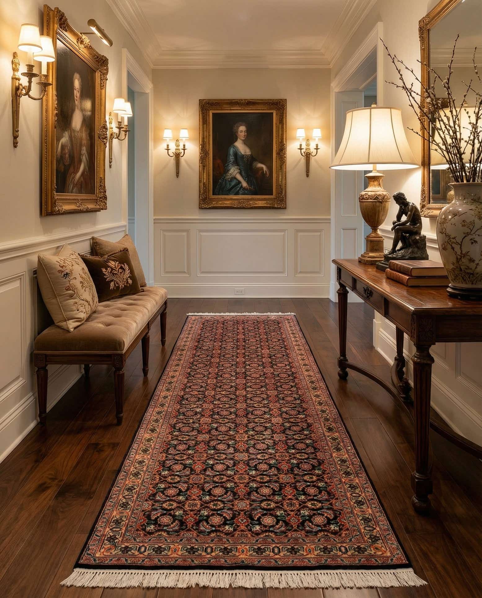 2' 5 x 9' 9 Tabriz Mahi Wool Runner Rug